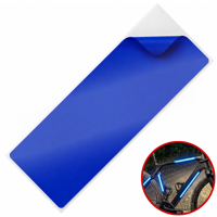 Reflektierende Fahrradfolie blau, Wunschgröße
