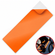 Reflektierende Fahrradfolie orange, Wunschgröße