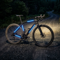 Reflektierende Fahrradfolie blau, Wunschgröße