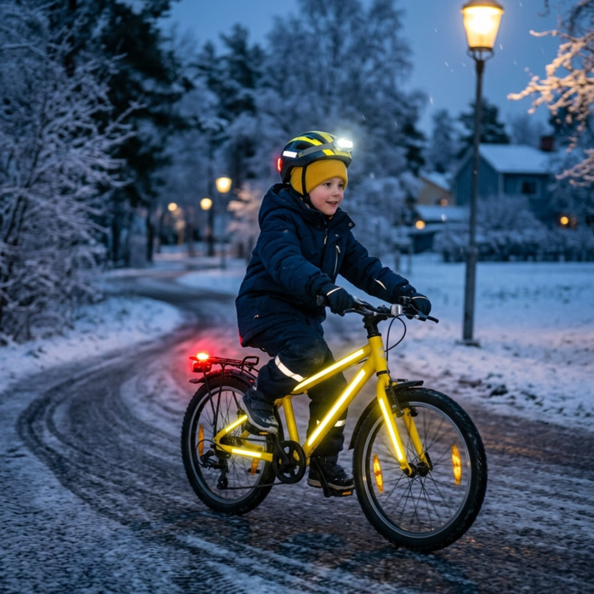 Reflektierende Fahrradfolie gelb, Wunschgröße
